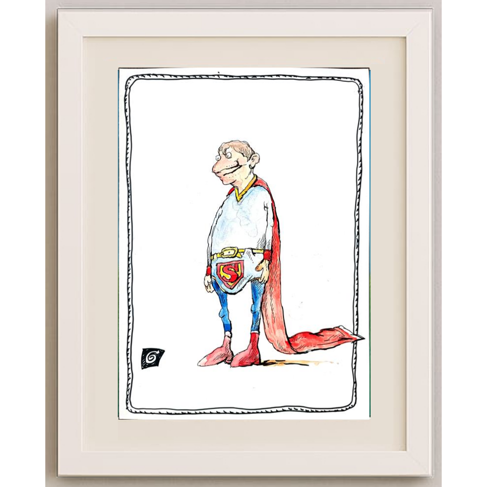 Ion Barbu 35x25cm Orijinal Karikatür BOD00245