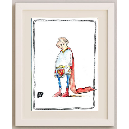 Ion Barbu 35x25cm Orijinal Karikatür BOD00245