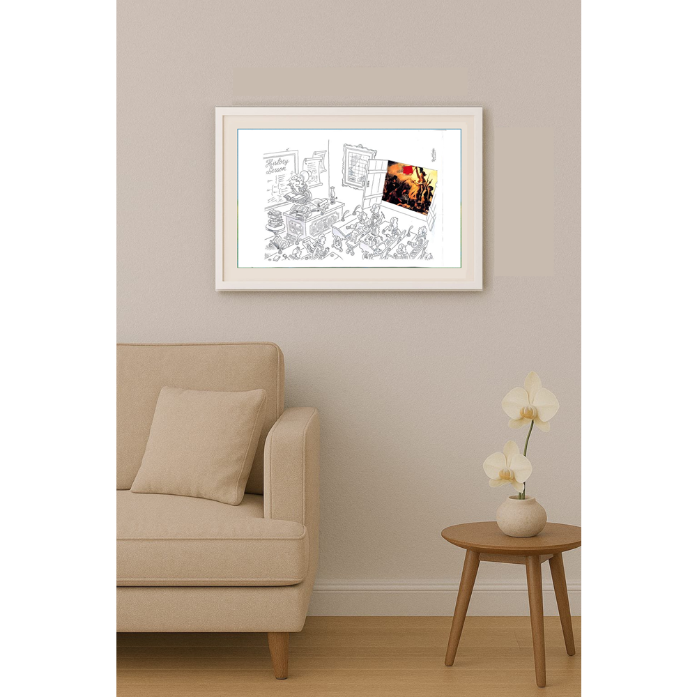 Neltair Abrfu Santago 43x30cm Orijinal Karikatür BOD00248
