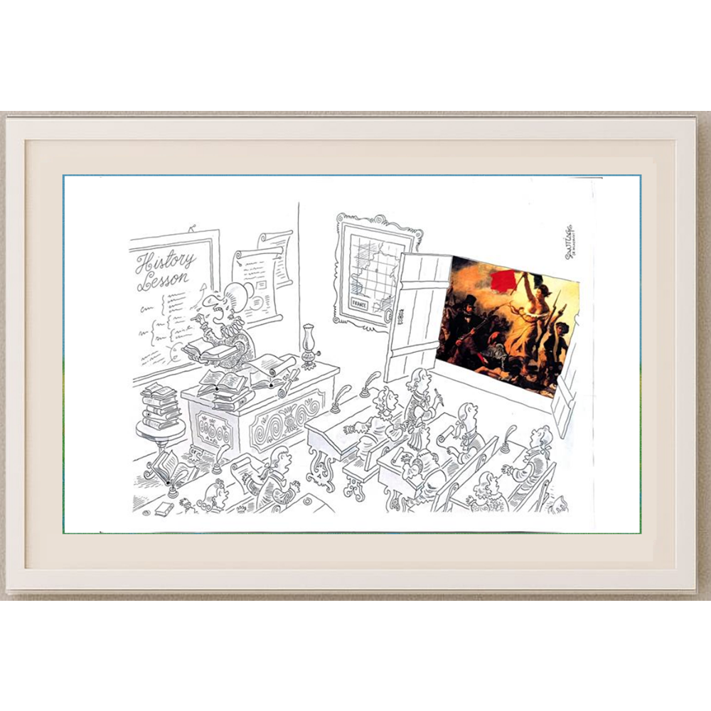 Neltair Abrfu Santago 43x30cm Orijinal Karikatür BOD00248