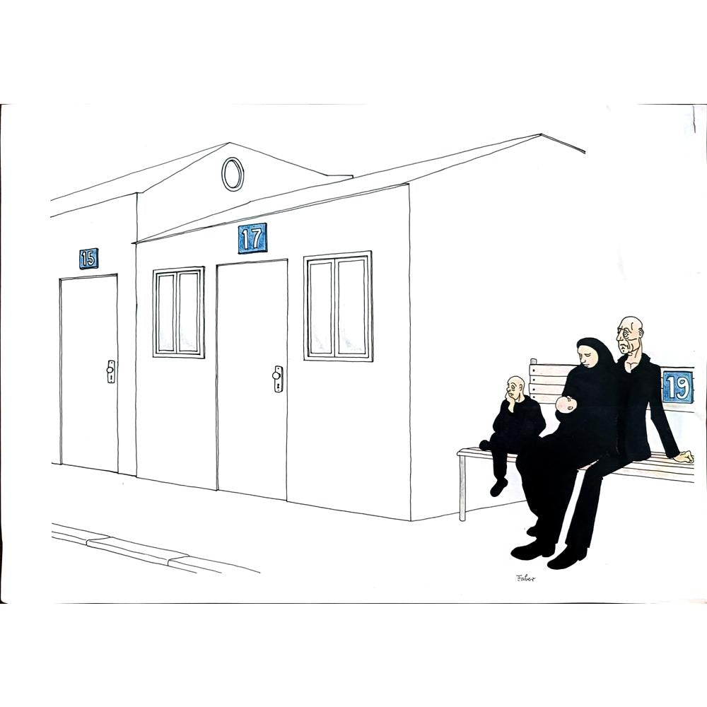 Hrvese Kovacevic 43x30cm Orijinal Karikatür BOD00249