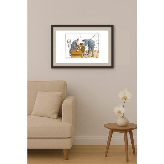 Vladimir Stefanov 43x30cm Original Cartoon BOD00251