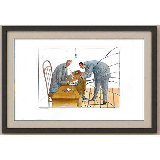 Vladimir Stefanov 43x30cm Original Cartoon BOD00251