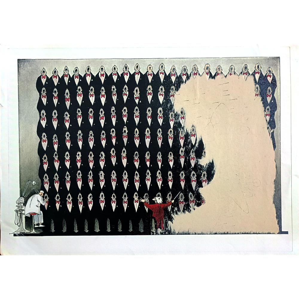 Drozdov Dmitriy 43x30cm Orijinal Karikatür BOD00252