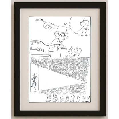 Norio Yamano 36x26cm Orijinal Karikatür BOD00254