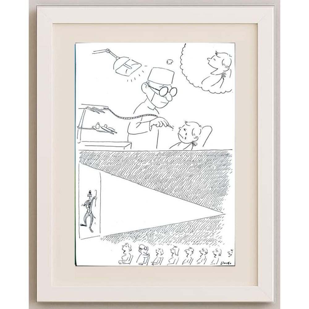 Norio Yamano 36x26cm Orijinal Karikatür BOD00254