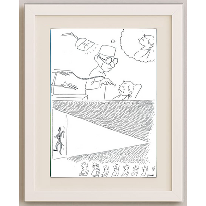 Norio Yamano 36x26cm Orijinal Karikatür BOD00254