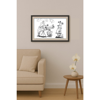 Yoshiaki Yokota 36x26cm Original Cartoon BOD00256