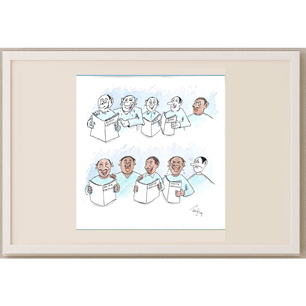 Bossens Philippe 30x30cm Orijinal Karikatür BOD00258