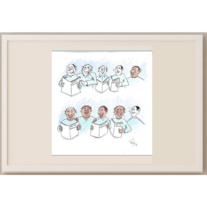 Bossens Philippe 30x30cm Orijinal Karikatür BOD00258