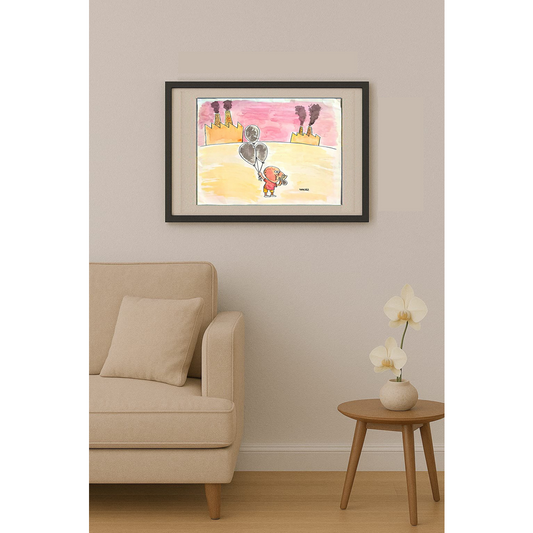 Raimundo Waldez Duarte 43x30cm Original Cartoon BOD00259