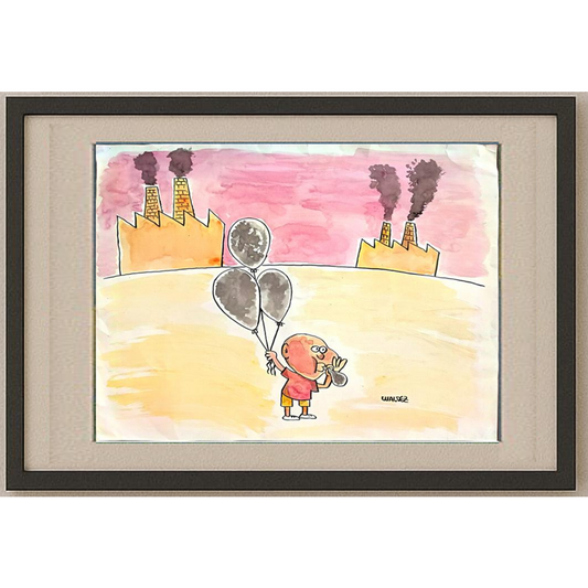 Raimundo Waldez Duarte 43x30cm Original Cartoon BOD00259