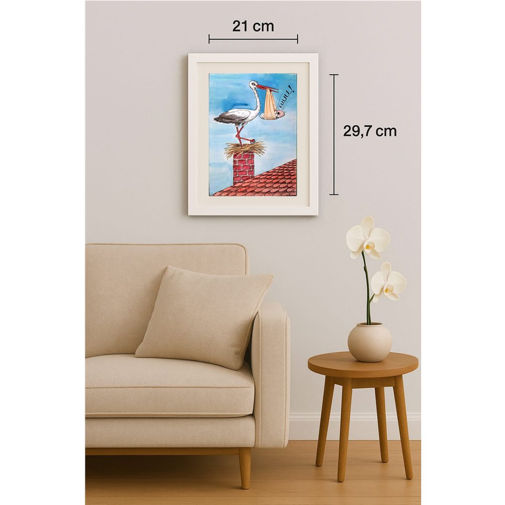 Aurel Stefan Alexandrescu 29x21cm Original Cartoon BOD00261