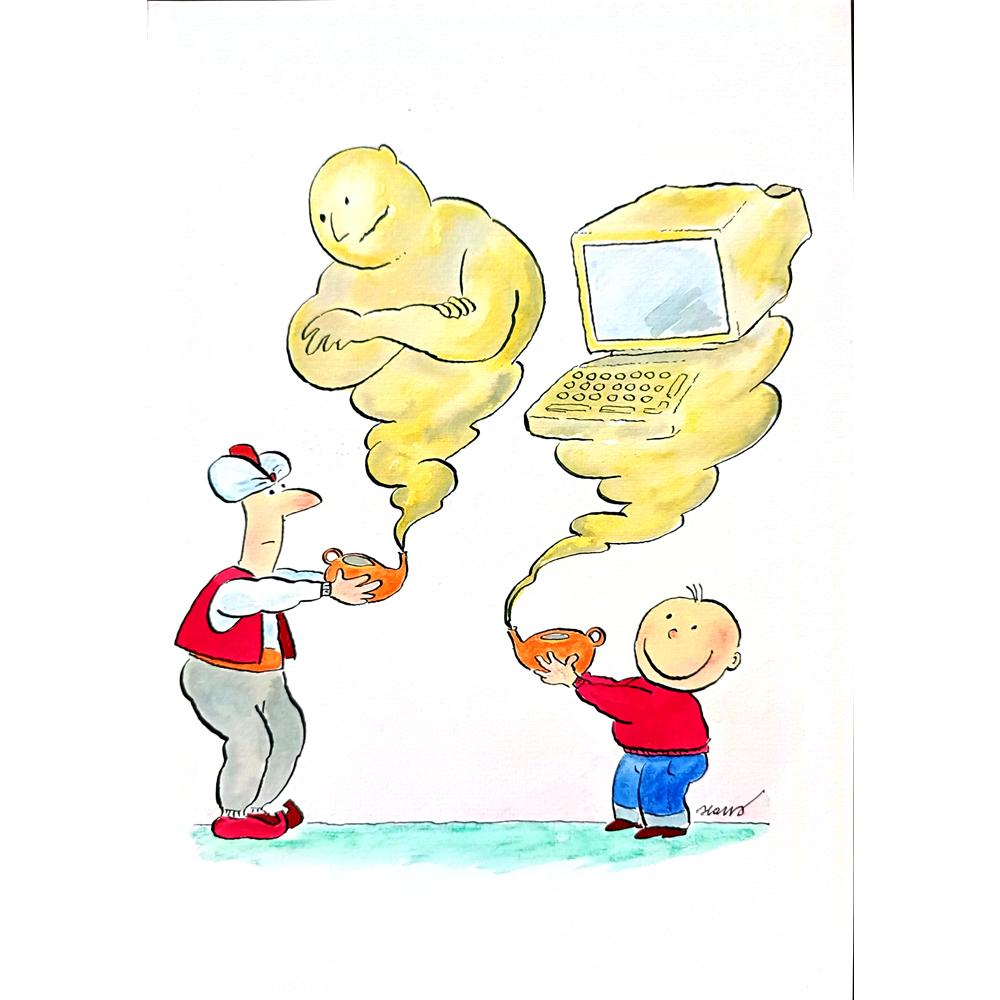 Ivan Haramija 29x21cm Original Cartoon BOD00263