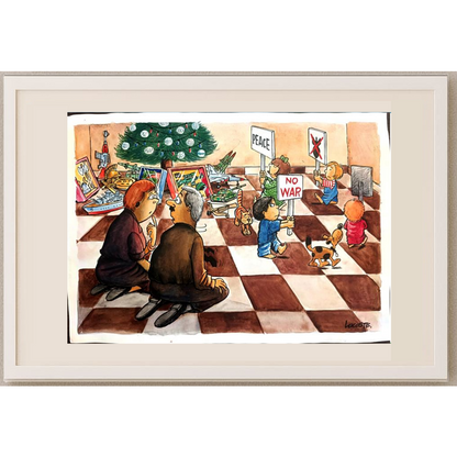 Enrique Arturo Lacoste Prince 29x21cm Orijinal Karikatür BOD00265