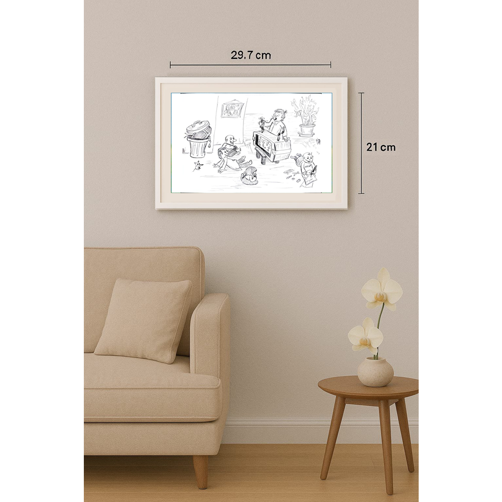 Abolfazl Mortazavi 29x21cm Original Cartoon BOD00266