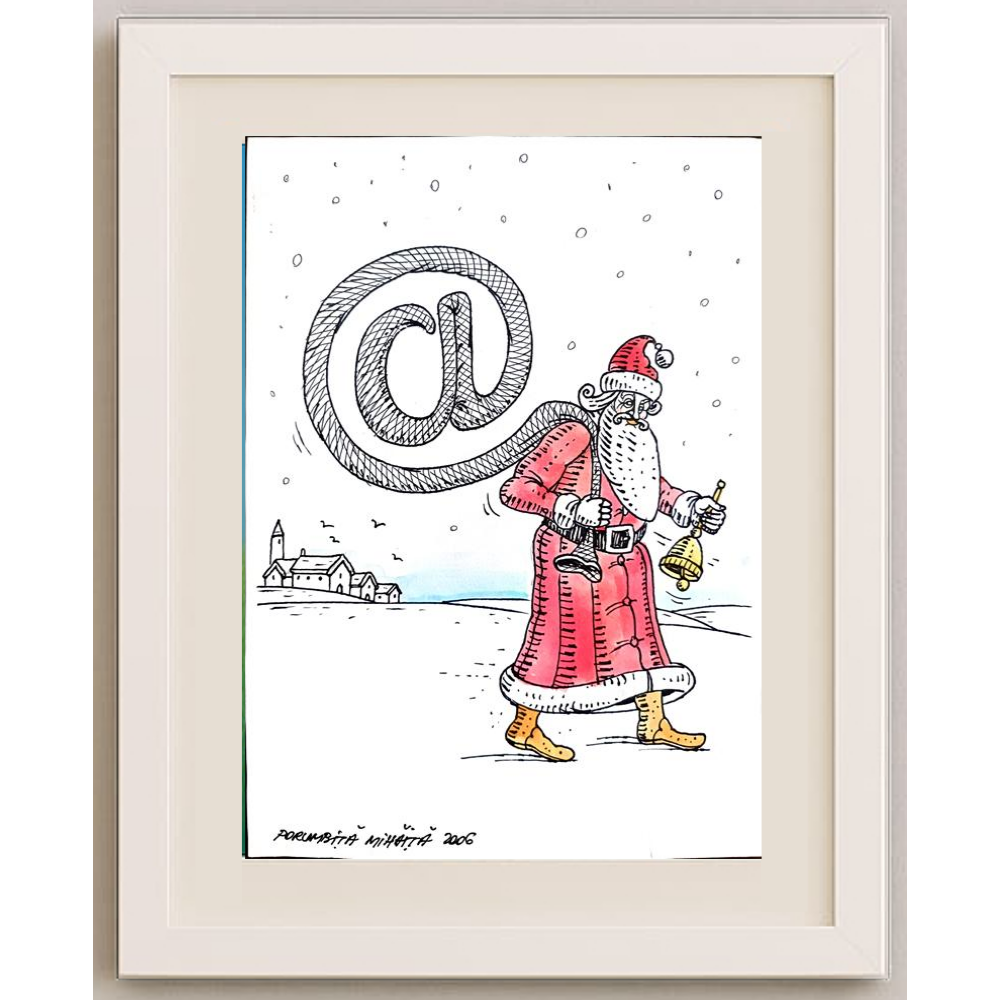 Mihaita Porumbita 29x21cm Original Cartoon BOD00272
