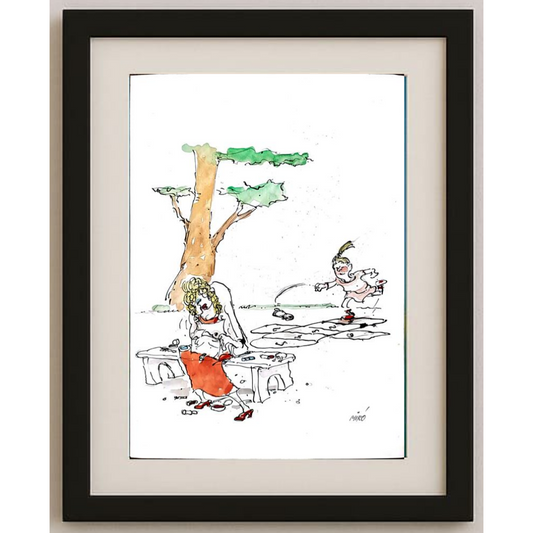 Georgijevski Miroslav 29x21cm Orijinal Karikatür BOD00274