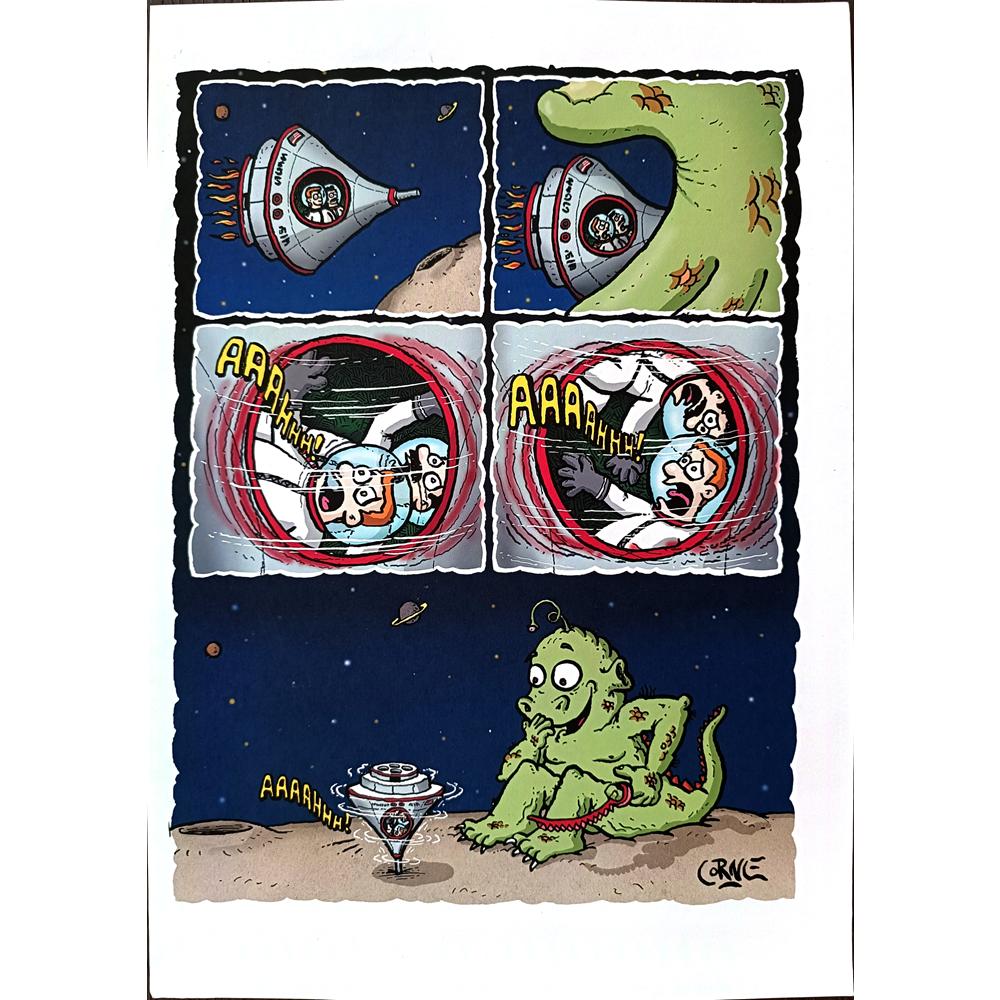Santiago Cornejo 29x21cm Original Cartoon BOD00275
