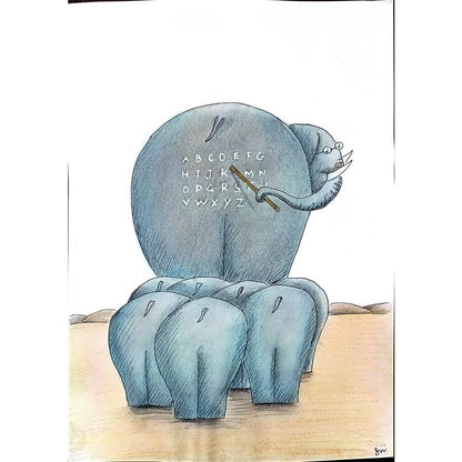 Masoud Ziaei Zardkhashoei 29x21cm Orijinal Karikatür BOD00276