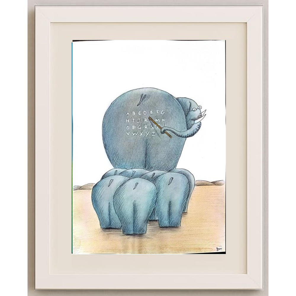 Masoud Ziaei Zardkhashoei 29x21cm Orijinal Karikatür BOD00276