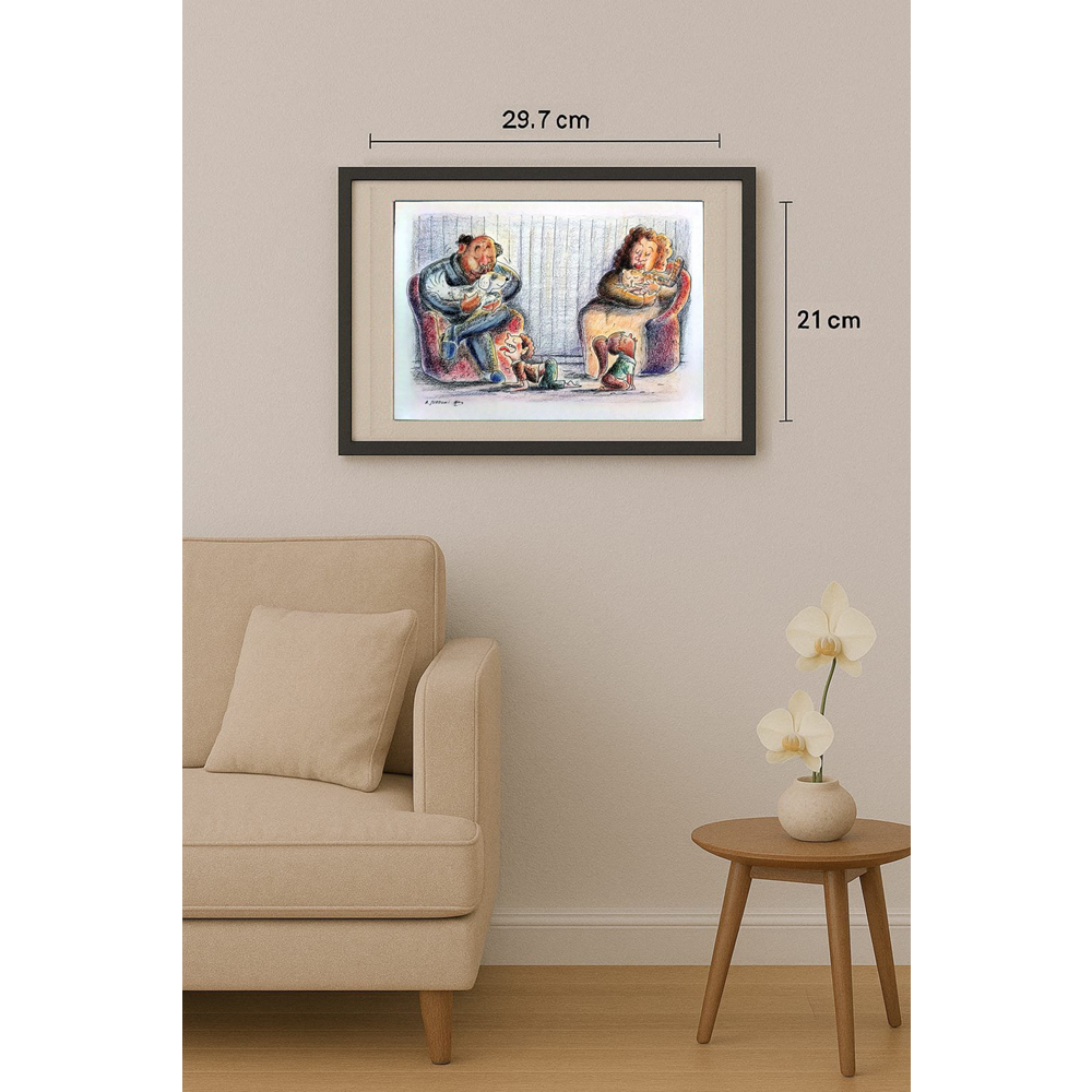 Ali Mardomi 29x21cm Original Cartoon BOD00278