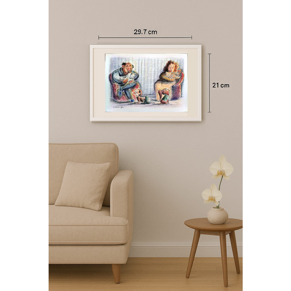 Ali Mardomi 29x21cm Original Cartoon BOD00278