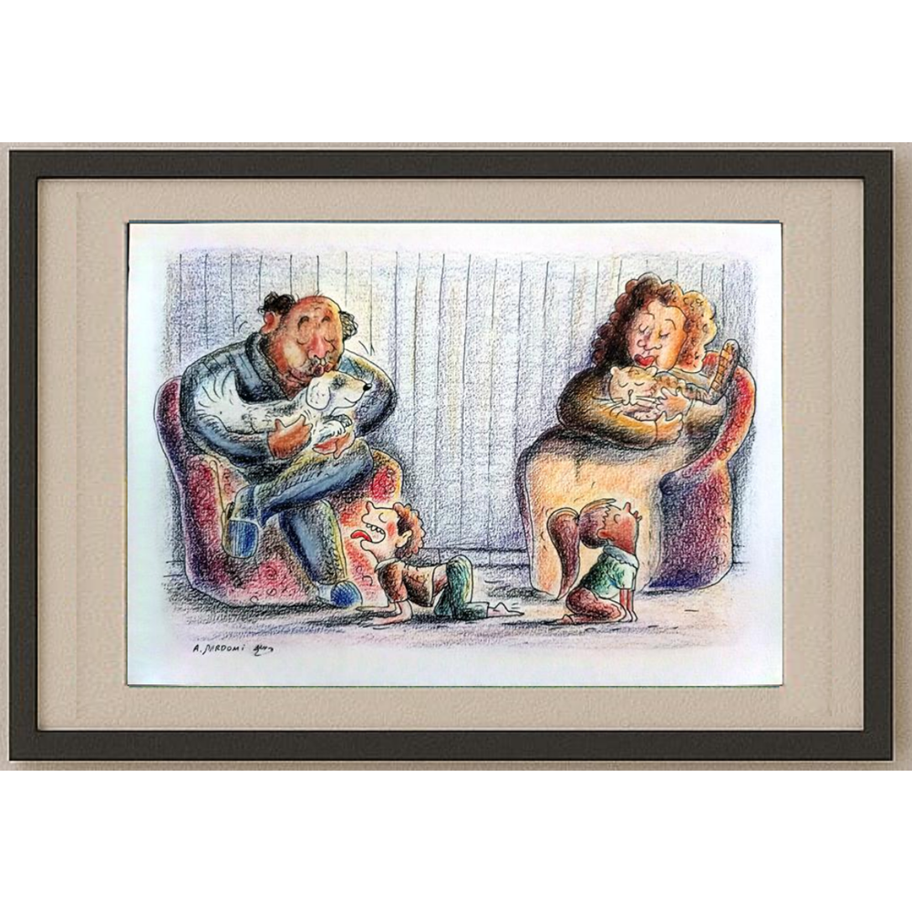 Ali Mardomi 29x21cm Original Cartoon BOD00278