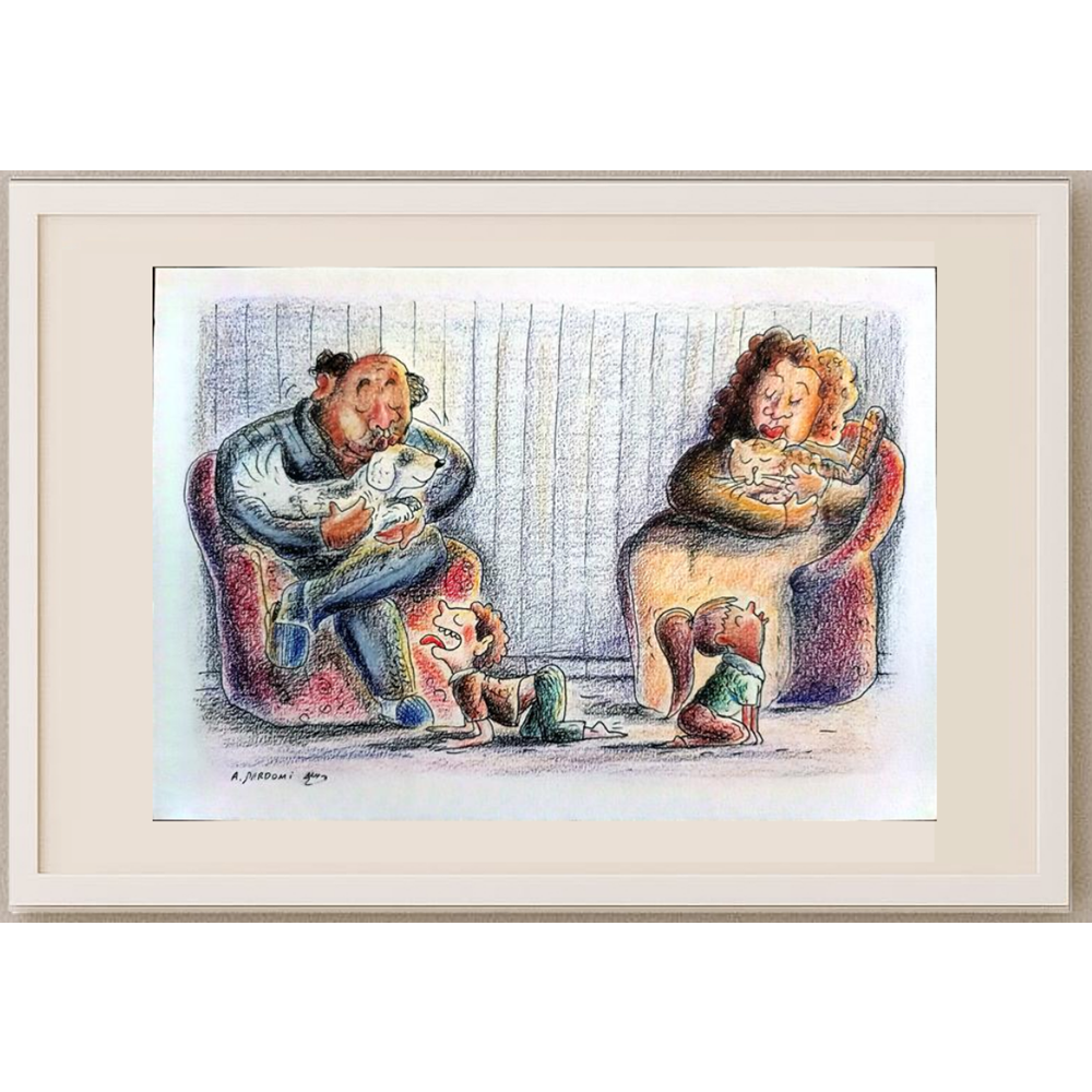 Ali Mardomi 29x21cm Original Cartoon BOD00278