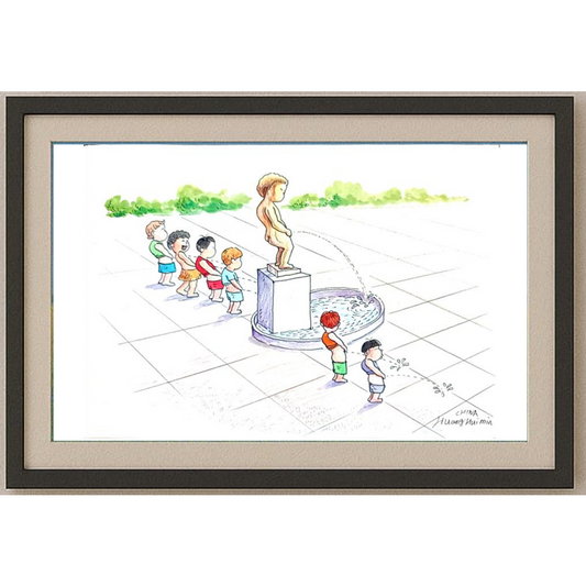 Huang Hui Min 29x21cm Original Cartoon BOD00279