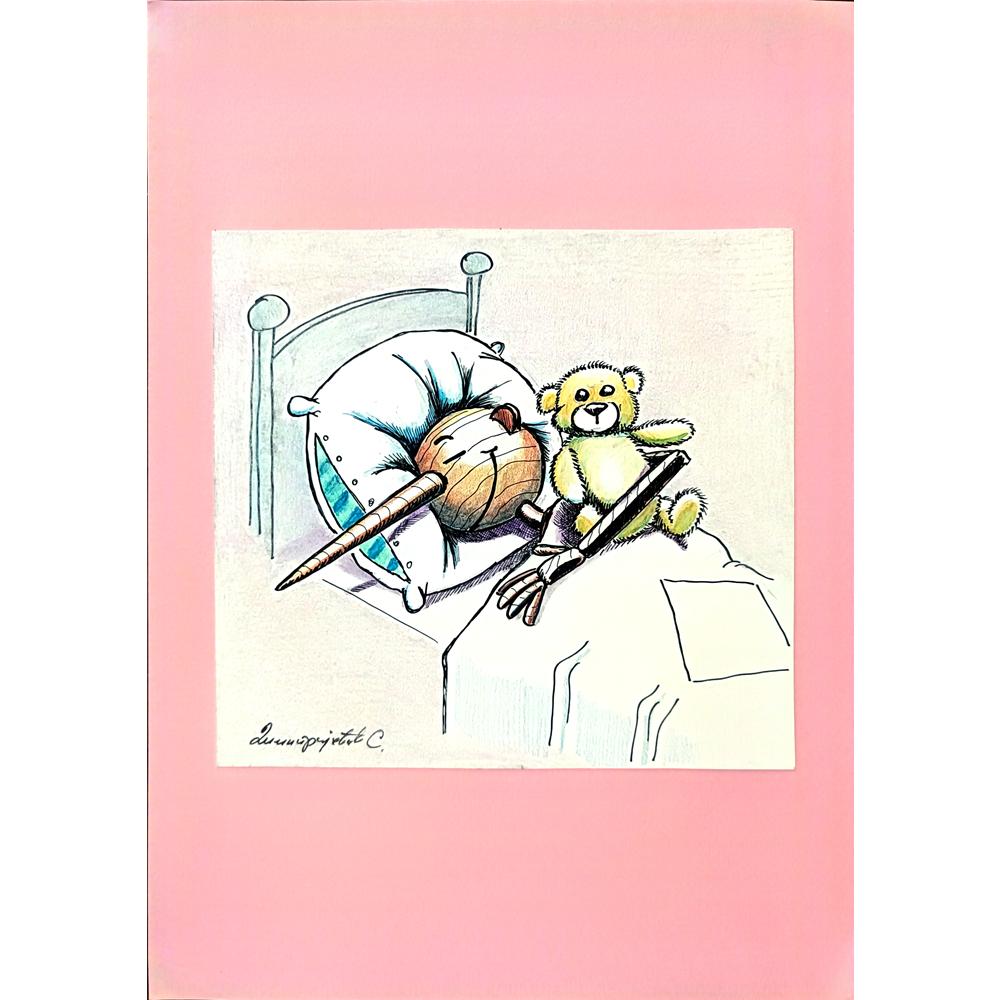 Sasha Dimitrijevic 29x21cm Original Cartoon BOD00282
