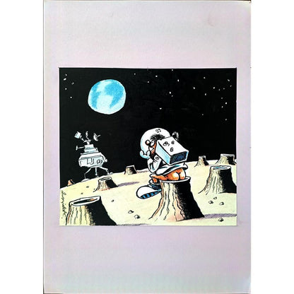 Sasha Dimitrijevic 29x21cm Orijinal Karikatür BOD00283