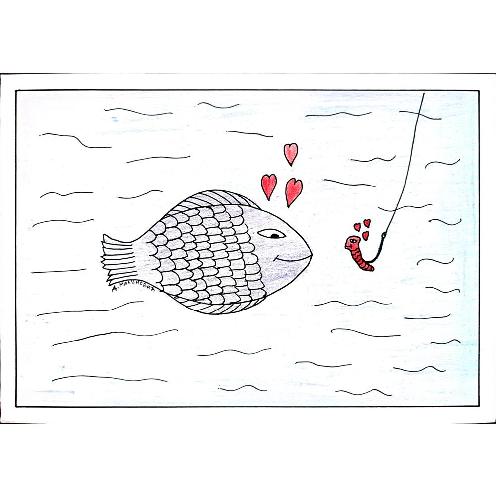 Dragan Milunovic 29x21cm Original Cartoon BOD00287