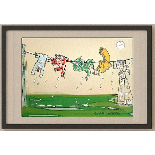 Chenzov Lev 29x21cm Orijinal Karikatür BOD00291