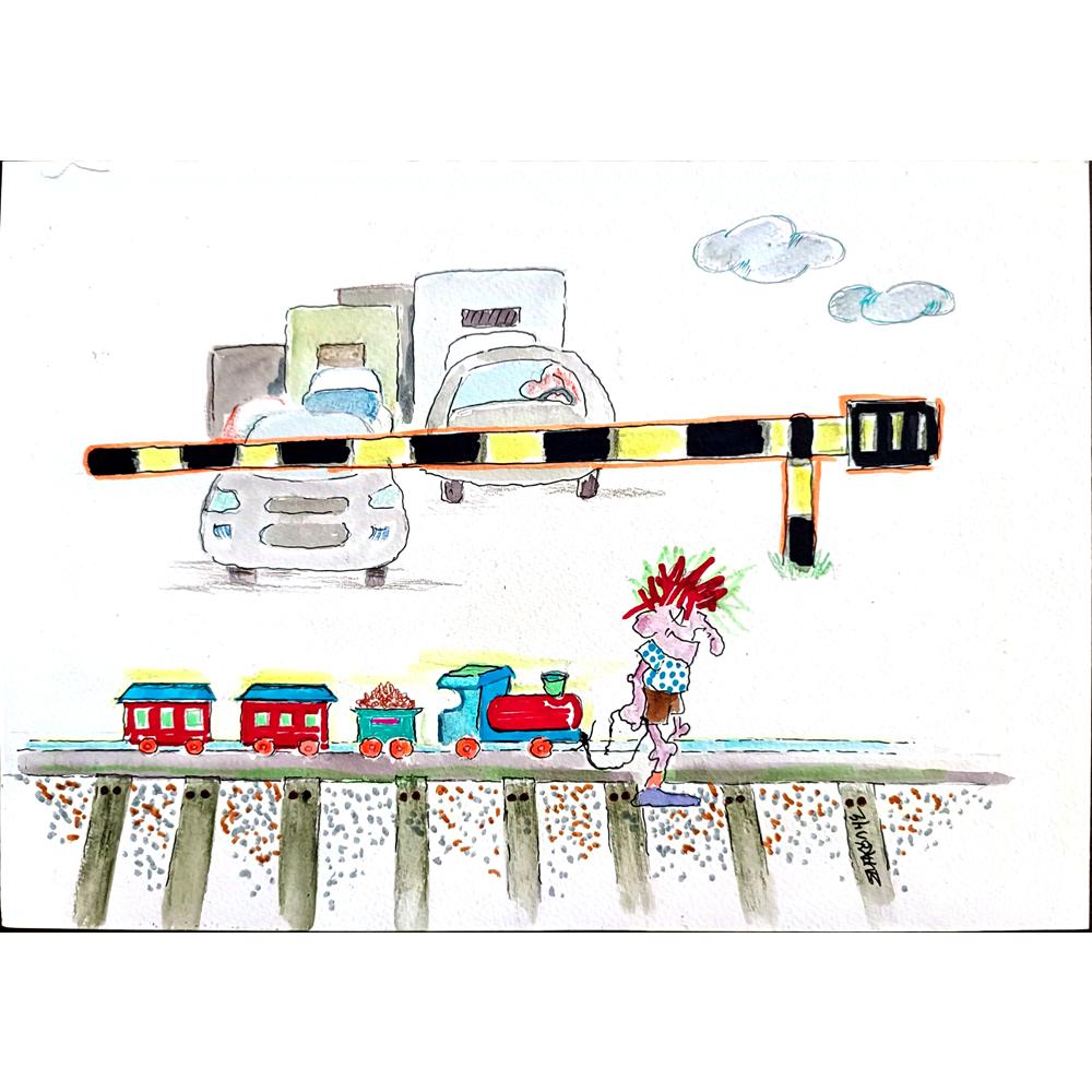 Bakoulis Seerafim 43x15cm Original Cartoon BOD00293