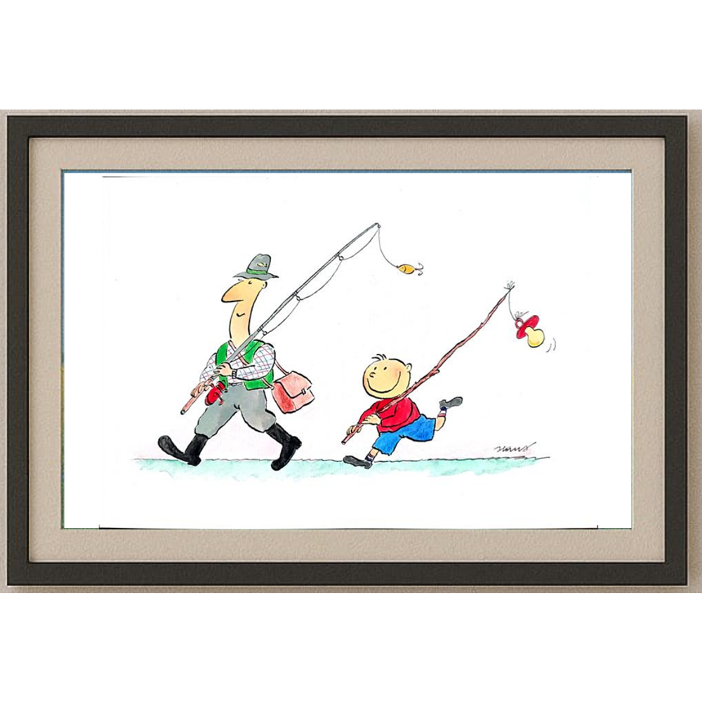 Ivan Haramija 29x21cm Orijinal Karikatür BOD00294