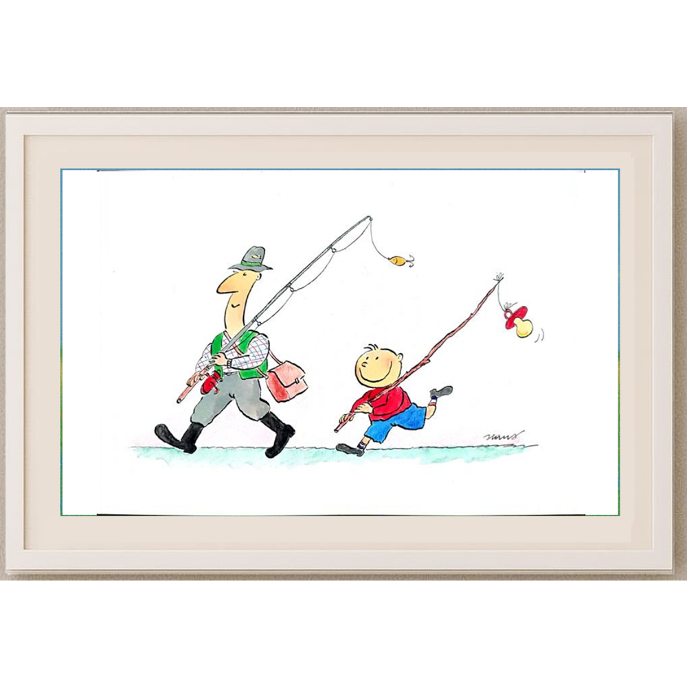 Ivan Haramija 29x21cm Orijinal Karikatür BOD00294