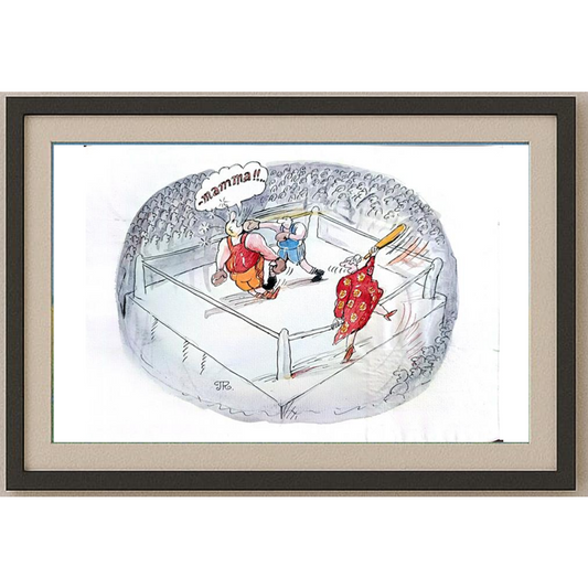 Pyotr Kulinich 29x21cm Original Cartoon BOD00296