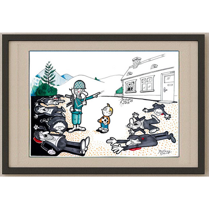 Peter Puszta 29x21cm Original Cartoon BOD00297