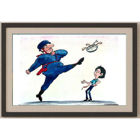 Vladimir Kazanevsky 29x21cm Orijinal Karikatür BOD00298