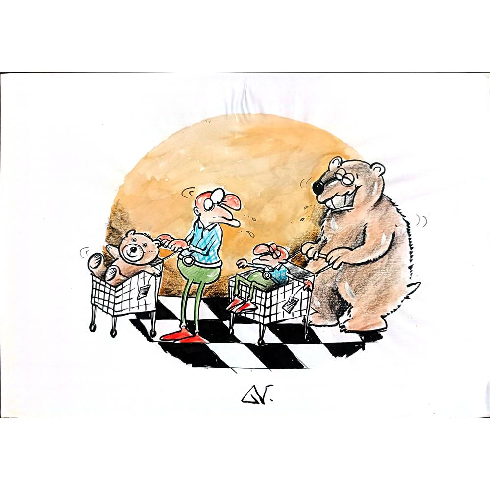 Novakov Goran 29x21cm Original Cartoon BOD00301