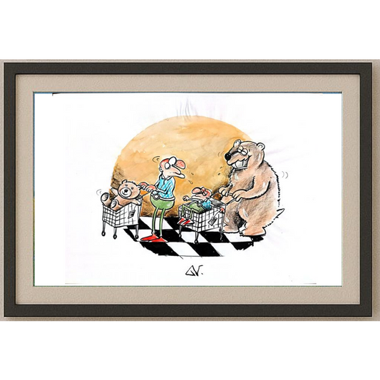 Novakov Goran 29x21cm Orijinal Karikatür BOD00301