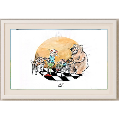 Novakov Goran 29x21cm Original Cartoon BOD00301