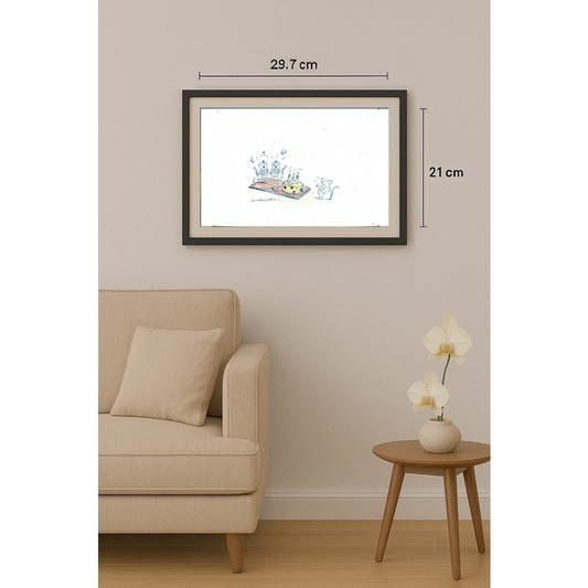 Andre Nollet 29x21cm Original Cartoon BOD00302