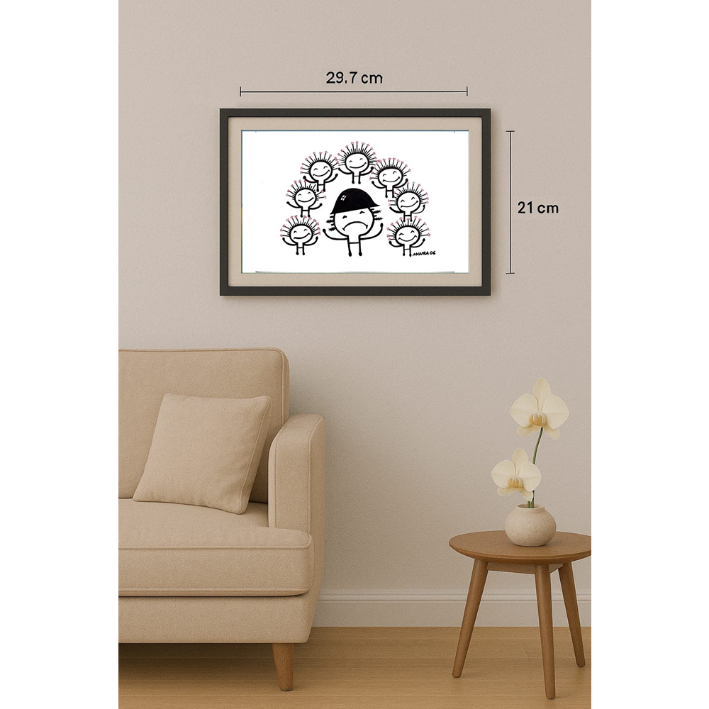 Musa Kayra 29x21cm Original Cartoon BOD00306