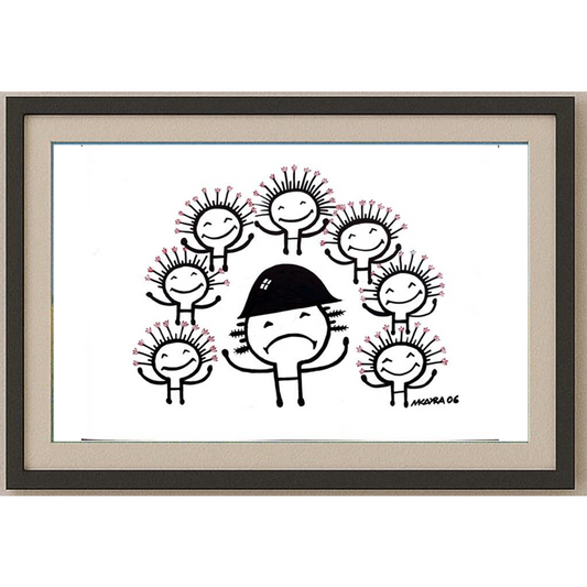 Musa Kayra 29x21cm Orijinal Karikatür BOD00306