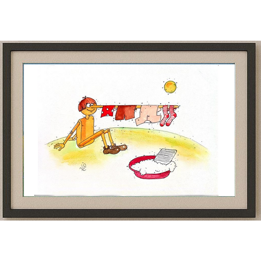 Rana Ghassemi 29x21cm Orijinal Karikatür BOD00307