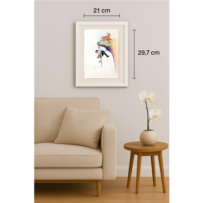 Wang Jinhai 29x21cm Orijinal Karikatür BOD00312