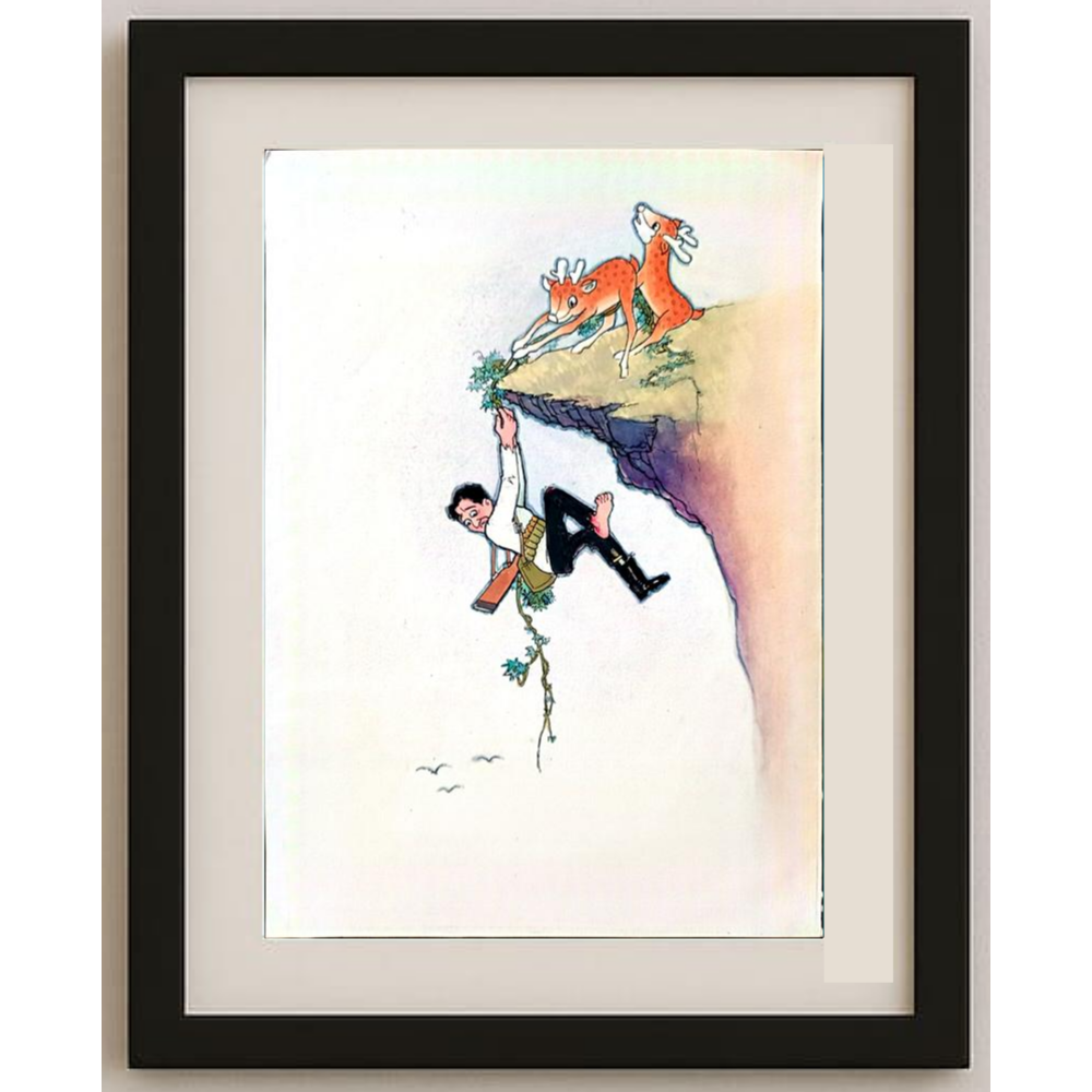 Wang Jinhai 29x21cm Orijinal Karikatür BOD00312
