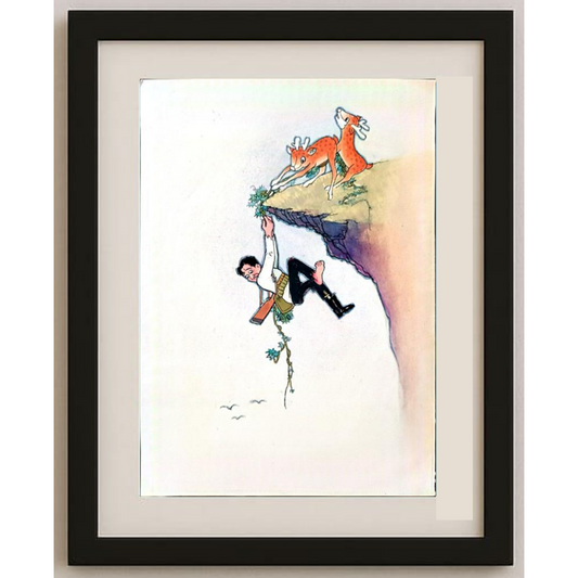 Wang Jinhai 29x21cm Orijinal Karikatür BOD00312